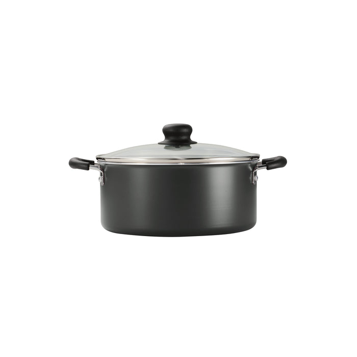 10 Piece Ceramic Nonstick Cookware Set, Steel Gray