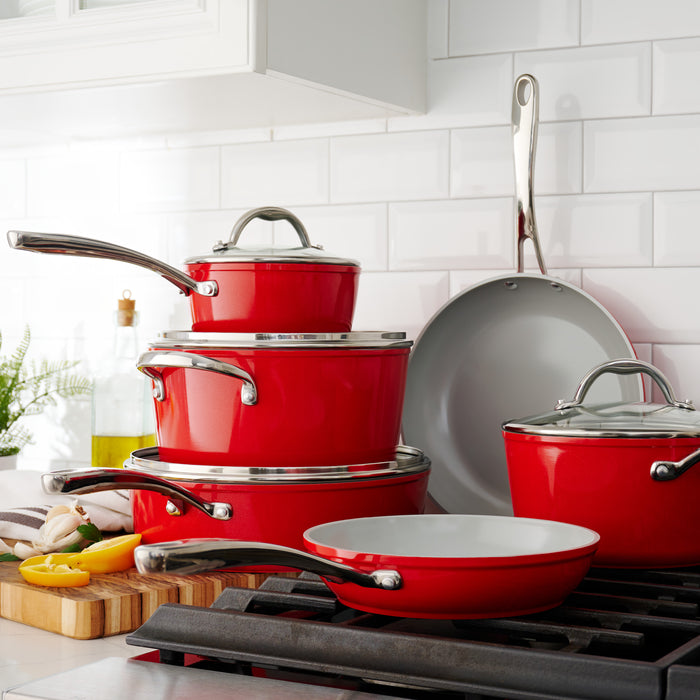 10 Piece Cold-Forged Induction Ceramic Cookware Set