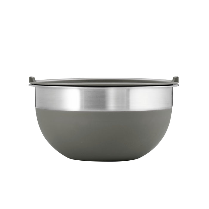 10 Piece Covered Stainless Steel and Silicone Mixing Bowl Set with Grating Tools
