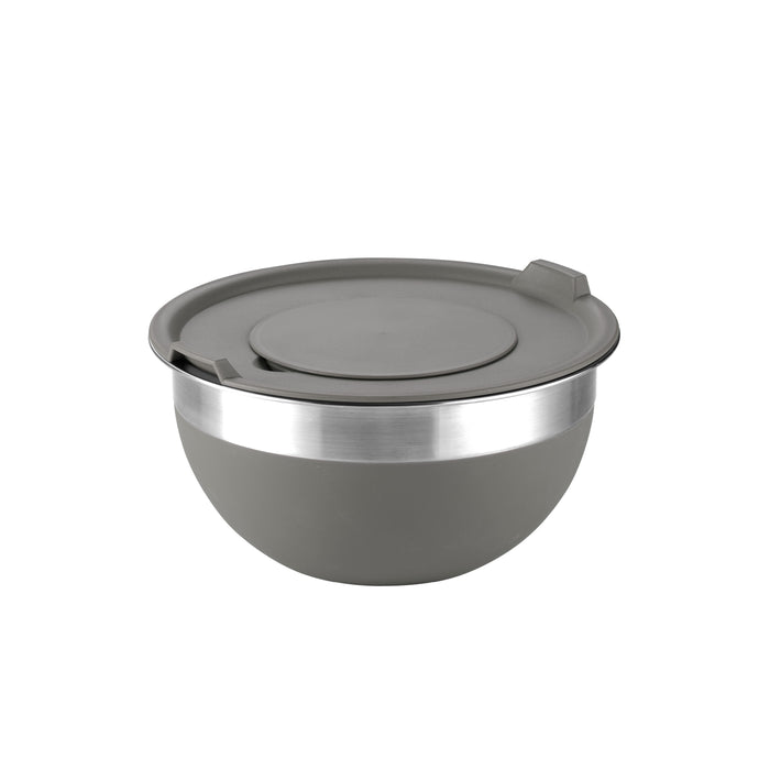 10 Piece Covered Stainless Steel and Silicone Mixing Bowl Set with Grating Tools