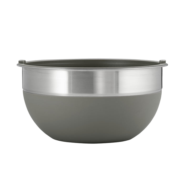 10 Piece Covered Stainless Steel and Silicone Mixing Bowl Set with Grating Tools