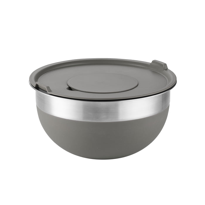 10 Piece Covered Stainless Steel and Silicone Mixing Bowl Set with Grating Tools