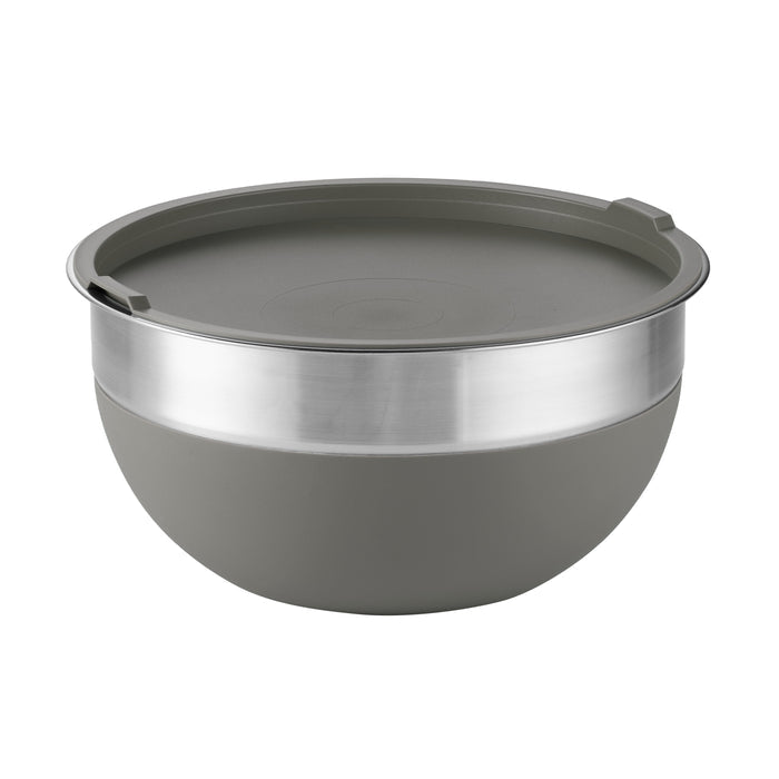 10 Piece Covered Stainless Steel and Silicone Mixing Bowl Set with Grating Tools