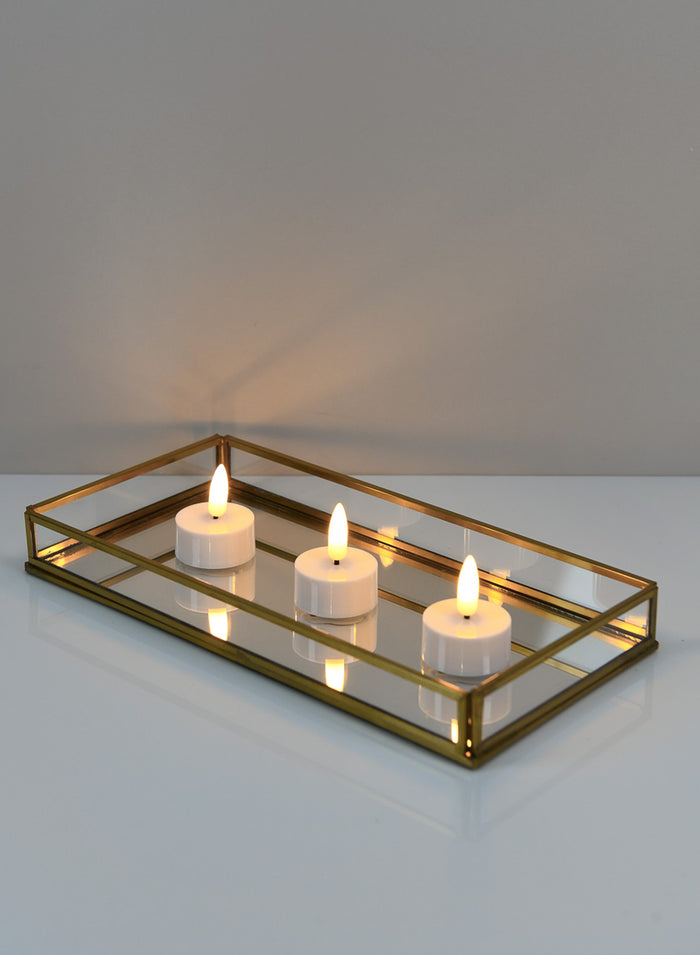 10in Long Bijoux Glass Tray Decor Jamali Garden