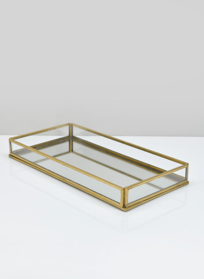 10in Long Bijoux Glass Tray Decor Jamali Garden