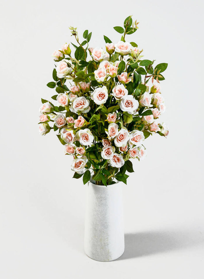 10in Tall White Marble Tuscan Column Vase Decor Jamali Garden