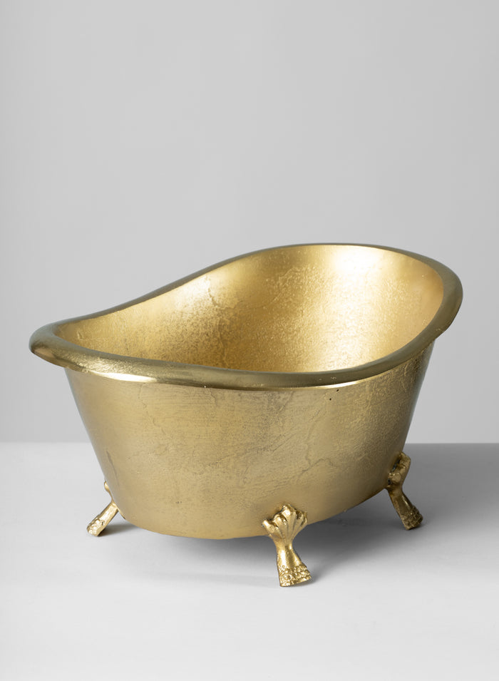 11.5in Wide Atelier Decorative Metal Mini Royal Bathtub Decor Jamali Garden