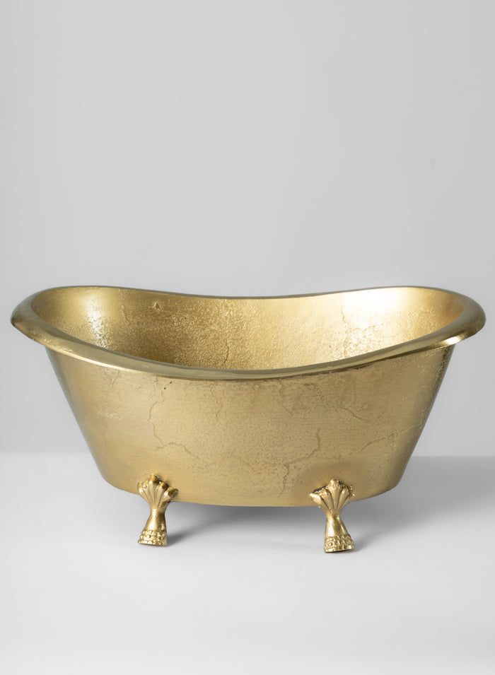 11.5in Wide Atelier Decorative Metal Mini Royal Bathtub Decor Jamali Garden