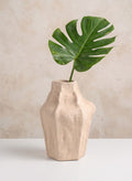 11in Tall Izmir Sand Ceramic Deco Vase Decor Jamali Garden