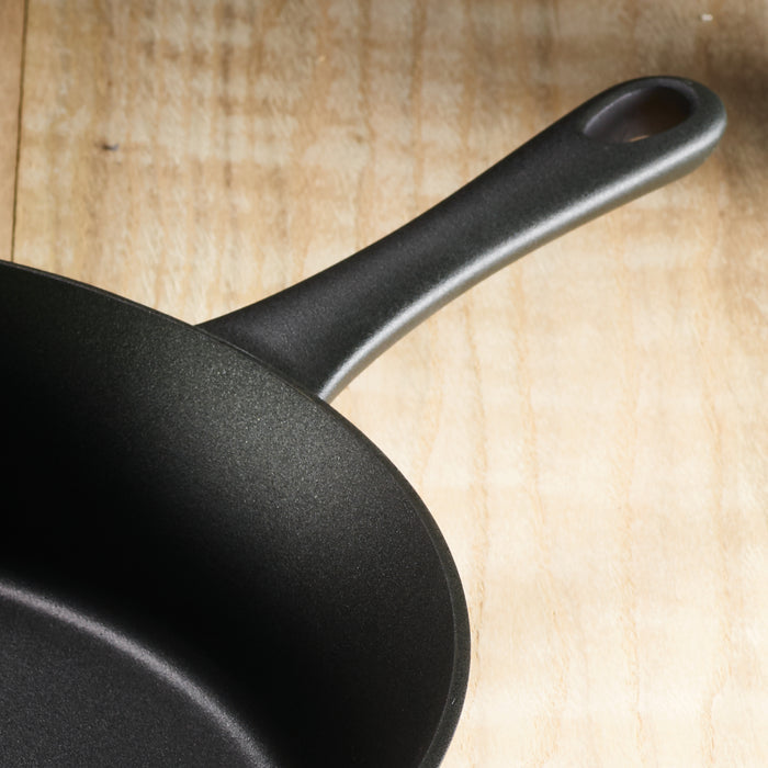 12.5 Inch Cast Iron Covered Skillet  Pre-Seasoned