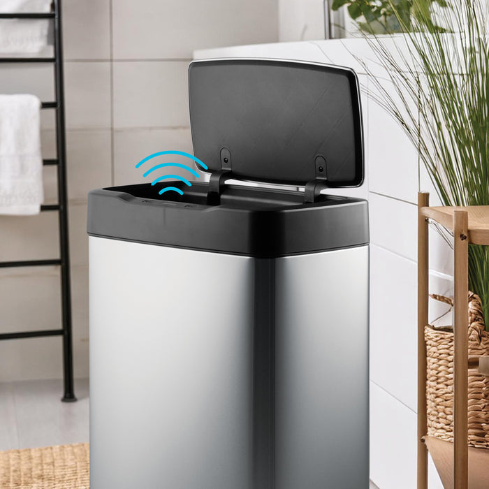 13 Gallon Stainless Steel Sensor Bin