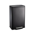 13 Gallon Stainless Steel Step Can with Soft Closing Lid - Charcoal Gray