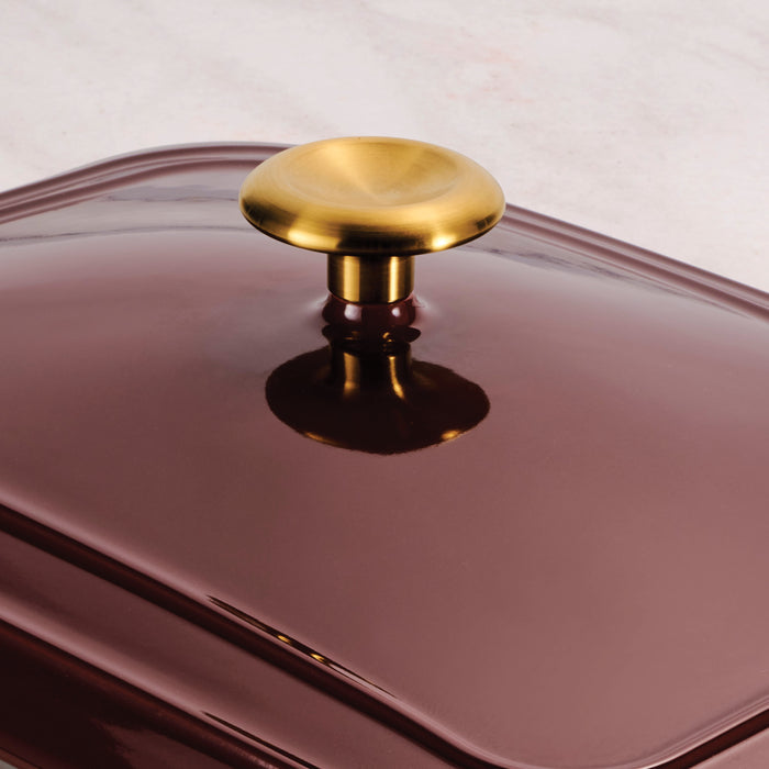 13.6 x 9.6 Inch Covered Ceramic Baking Dish