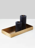 13in Long Gold Rectangular Iron Tray Decor Jamali Garden