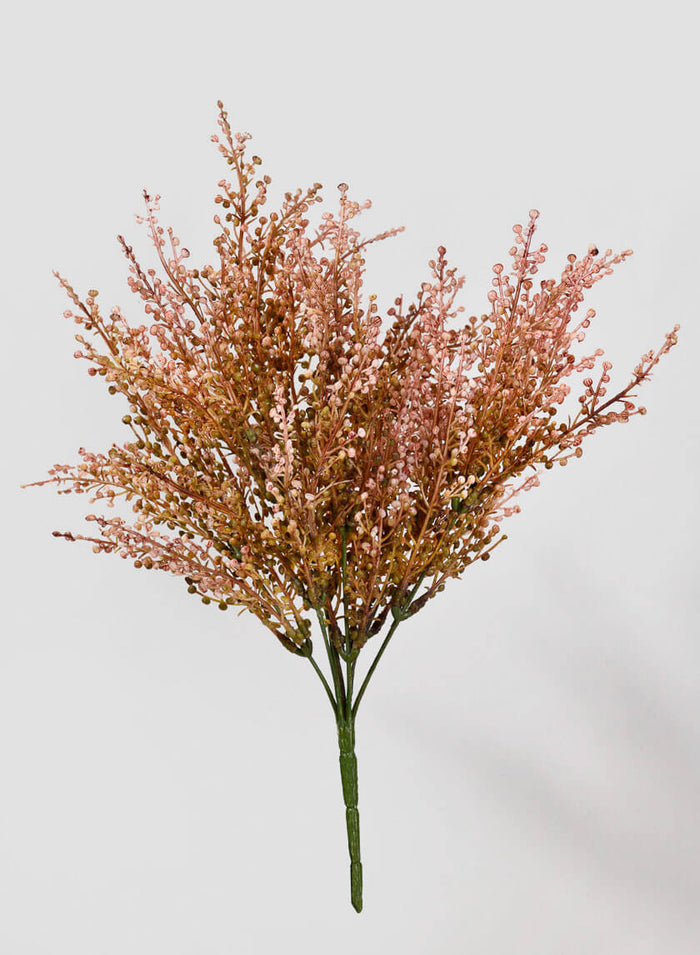 14.5in Long Pink Wild Heather Bush, Case of 12 Decor Jamali Garden