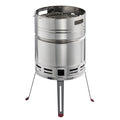 15.5 in Stainless Steel Round BBQ Charcoal Grill with Stand