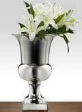 15.5in Tall Nickel Urn Decor Jamali Garden