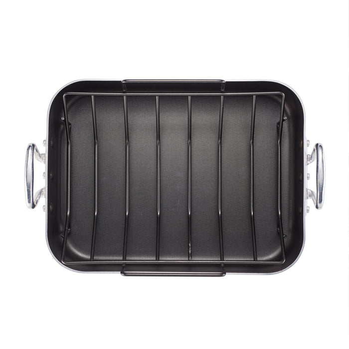16 Inch Nonstick Roasting Pan with "V" Rack