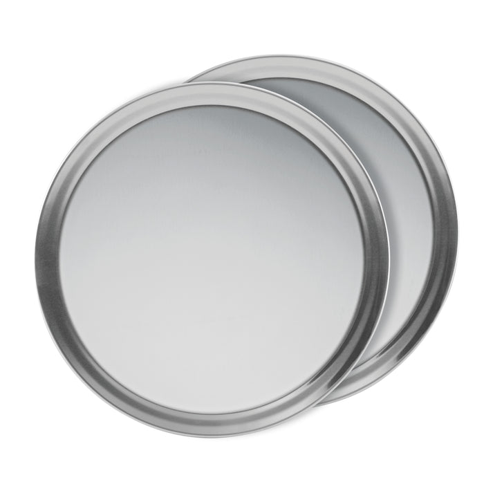 16 Inch Professional Grade Aluminum Pizza Pans - 2 Pk