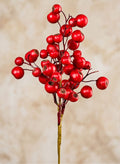 16in Long Matte Red Berries Pick, Large, Case of 12 Decor Jamali Garden