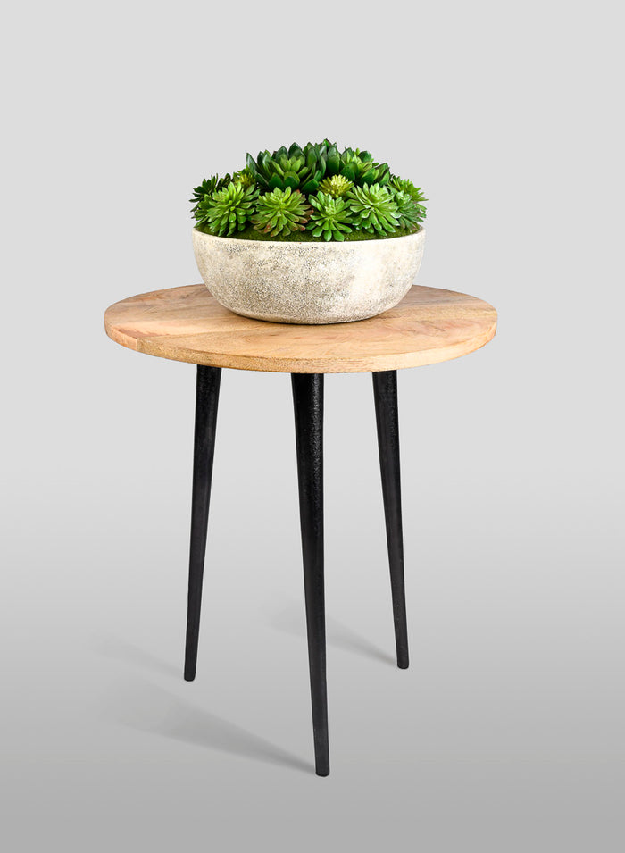16in Soho Wood Table Decor Jamali Garden
