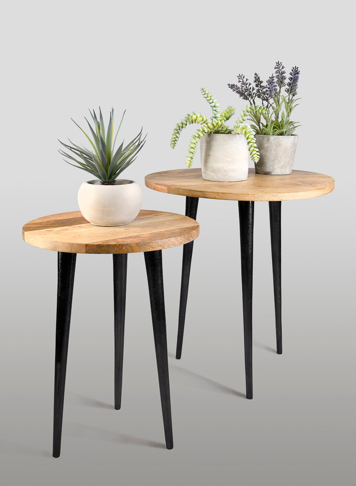 16in Soho Wood Table Decor Jamali Garden