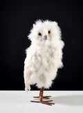17in Tall White Owl Decor Jamali Garden