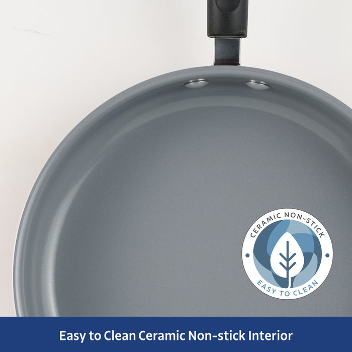 18 Piece Ceramic Nonstick Cookware Set