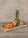 18in Long Raw Wood Serving Tray Decor Jamali Garden