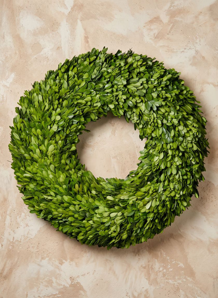 18in Wide Preserved Boxwood Wreath Decor Jamali Garden