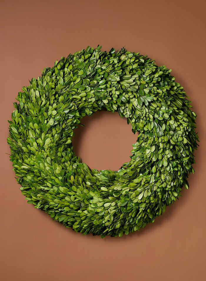 18in Wide Preserved Boxwood Wreath Decor Jamali Garden
