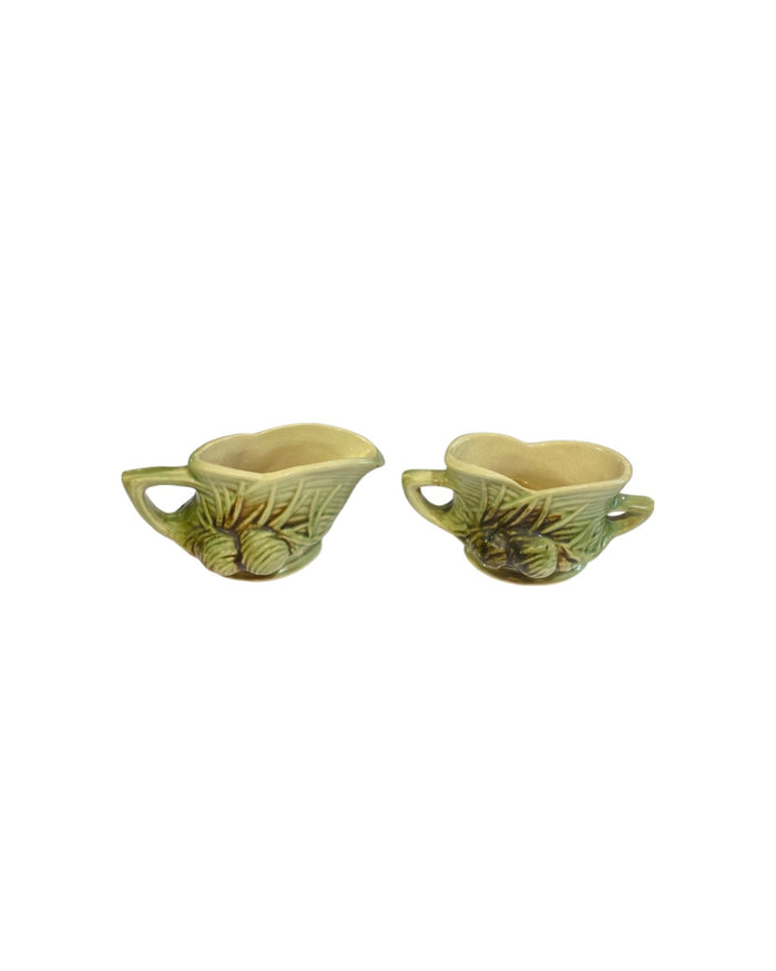 1940s McCoy Pine Cone 4 Piece Tea Set
