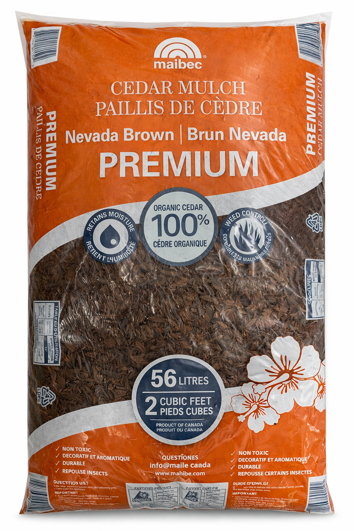 2 Cu. Ft. Brown Mulch Bag Decor Jamali Garden