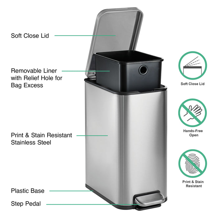 2 Gallon Step Cans - 2 Pack