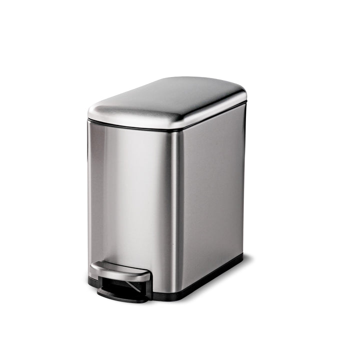 2 Pk-1.6 Gallon Step Trash Cans