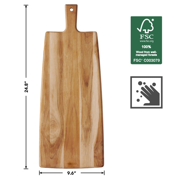 24 Inch Large Charcuterie Board - Teak