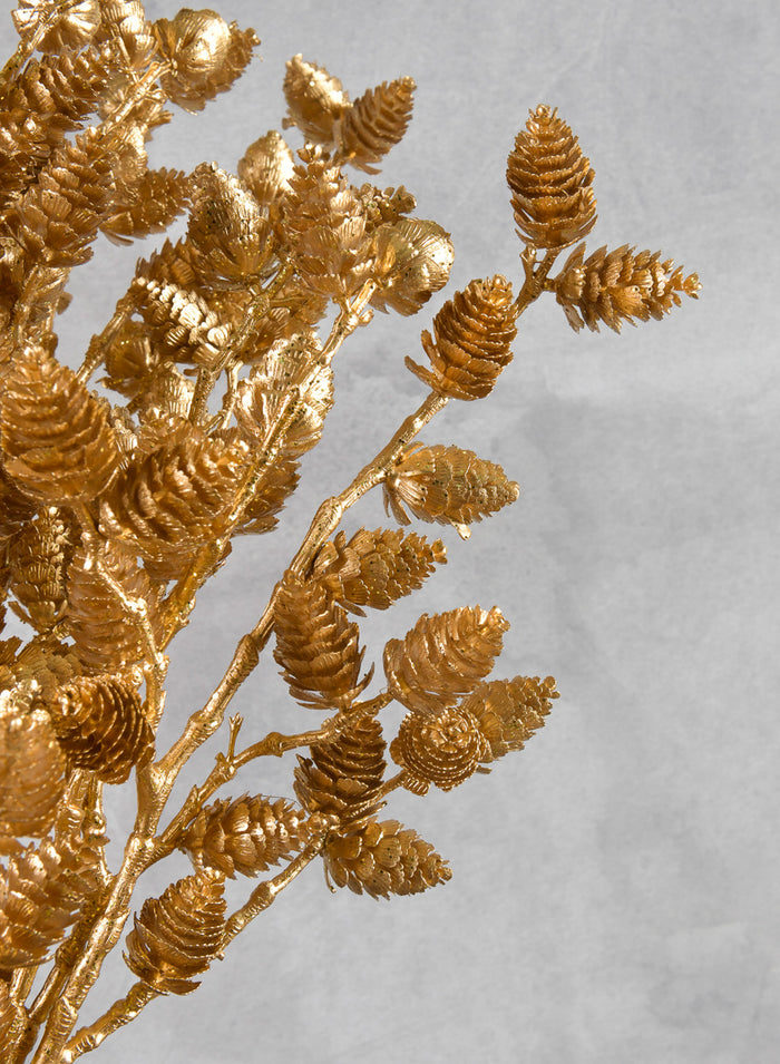 24in Long Pinecone Bundle x 3 Branches, Case of 12 Decor Jamali Garden