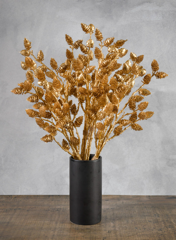 24in Long Pinecone Bundle x 3 Branches, Case of 12 Decor Jamali Garden
