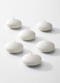 2.75in White Floating Candle, Set of 6 Decor Jamali Garden