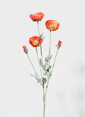 27in Long Orange Poppies Pick, Case of 12 Decor Jamali Garden