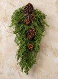 28in Long Cypress Door Swag With Pine Cones Decor Jamali Garden
