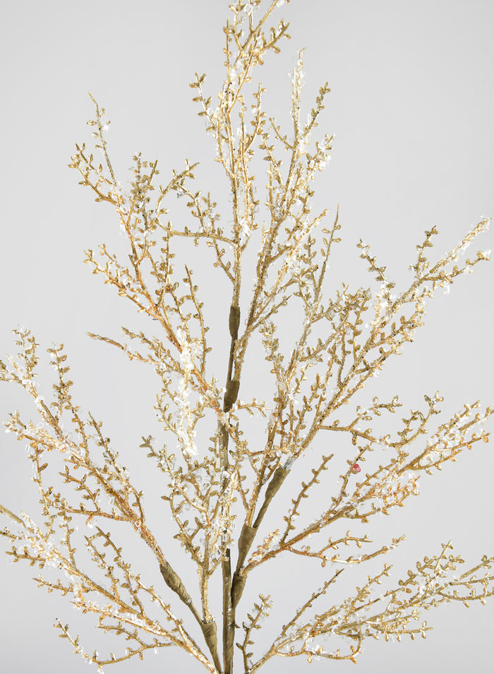 28in Long Gold Glitter Twig Spray Decor Jamali Garden