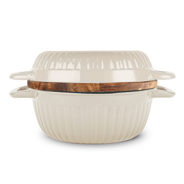 3-in-1 Enameled Cast Iron Multi-Oven with Trivet