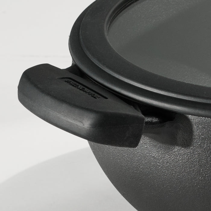 3 Piece Cast Iron 7 Quart Deep Kadai & Flat Tawa Cookware Set