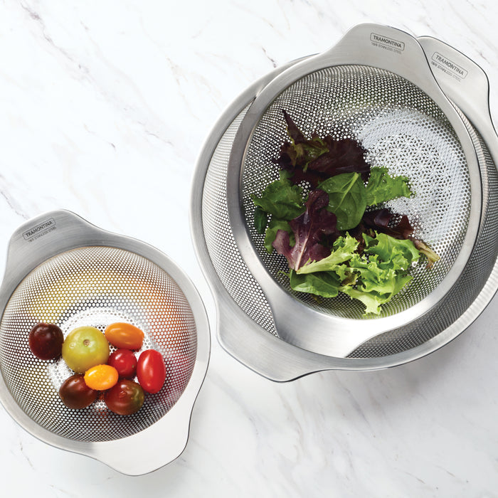 3 Pk Stainless Steel Colanders