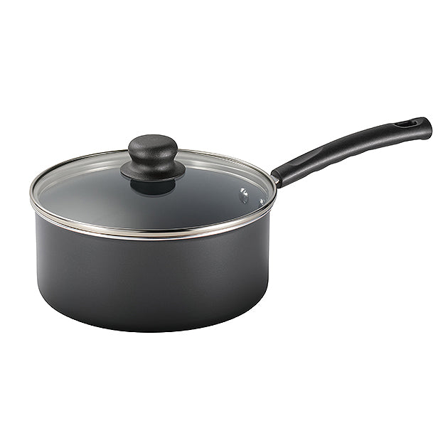 3 Quart Ceramic Nonstick Covered Sauce Pan, Steel Gray