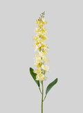 30in Long Real Look Cream Delphinium Full Bloom Stem, Case of 12 Decor Jamali Garden