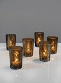 3.25in Tall Oxidized Glass Votive Holder, Set of 6 Decor Jamali Garden