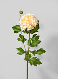 32in Long Pastel Yellow Dahlia Stem, Case of 12 Decor Jamali Garden