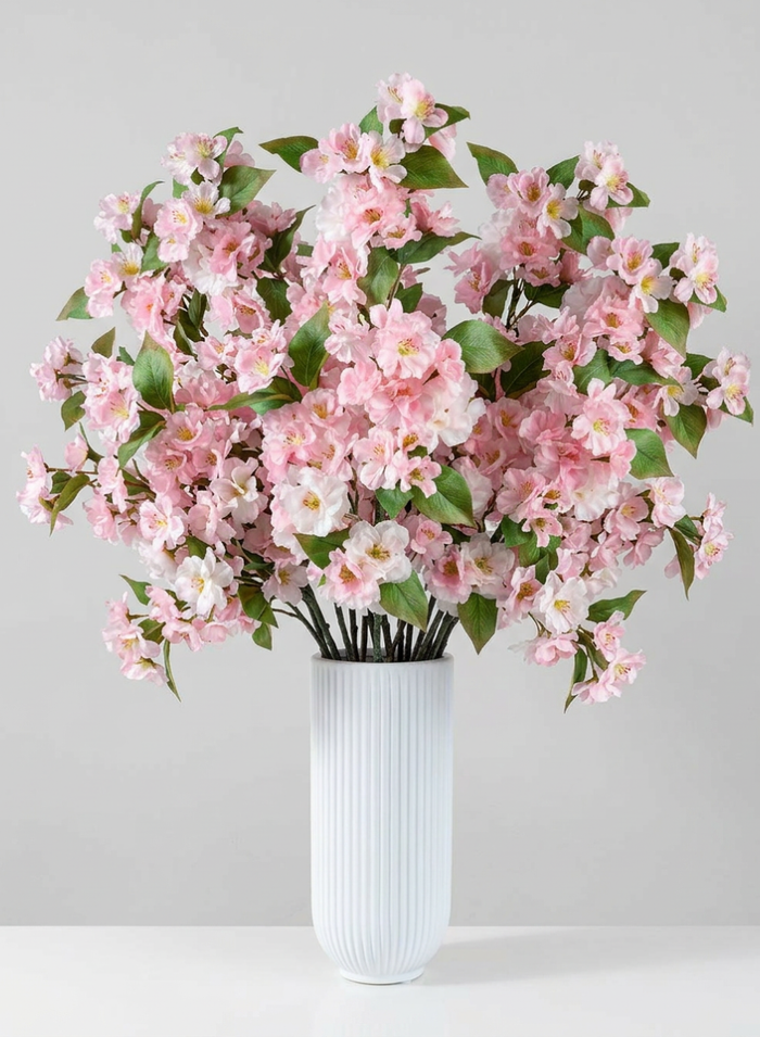33in Long Pale Pink Cherry Blossom Spray Decor Jamali Garden